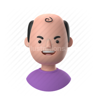 man, male, people, person, bald, balding, middle aged, sweater