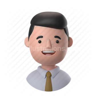 man, male, people, person, short hair, tie, shirt, formal, office