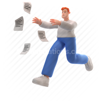 papers, paper, page, document, file, error, lost, man, male, boy, person, office