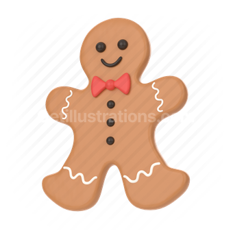 cookie, gingerbread, man, cookies, snack, sweets, bakery, pastry, christmas, holiday, occasion, season, x-mas