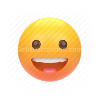 emoticon, emoji, sticker, face, happy, fun, smile, laughing, laugh, center