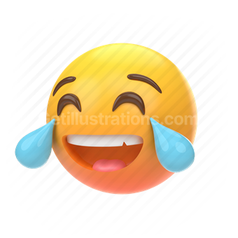 emoticon, emoji, sticker, face, laughing, crying, laugh, cry, left
