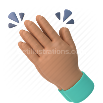 emoticon, emoji, sticker, gesture, clap, hand, medium