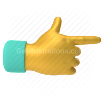 emoticon, emoji, sticker, gesture, point, pointer, hand, yellow