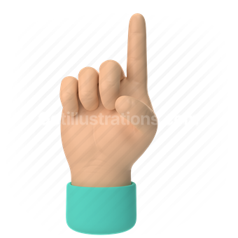 emoticon, emoji, sticker, gesture, up, finger, hand, asian