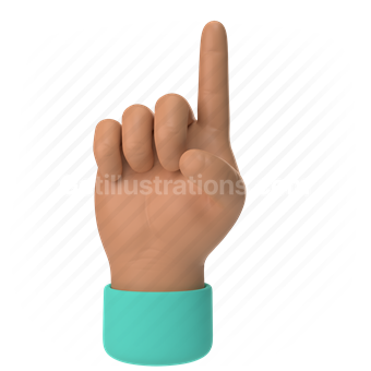 emoticon, emoji, sticker, gesture, up, finger, hand, medium