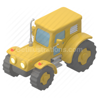 tractor, farming, agriculture, vehicle, machinery, equipment