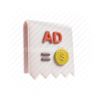 ad, advertisement, newsletter, money, finance, payment, monetize, monetization