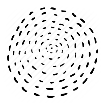 circle, dots, swirl, abstract, shape, bullseye