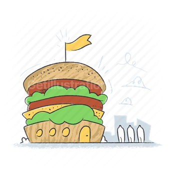 restaurant, meal, burger, fast food