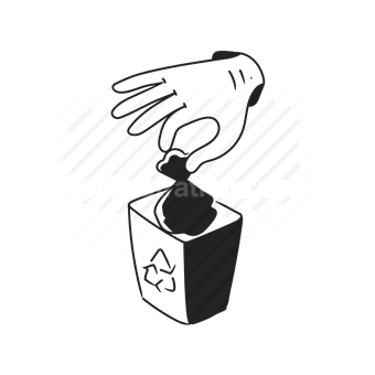 recycling, eco-friendly, conservation, hand, box