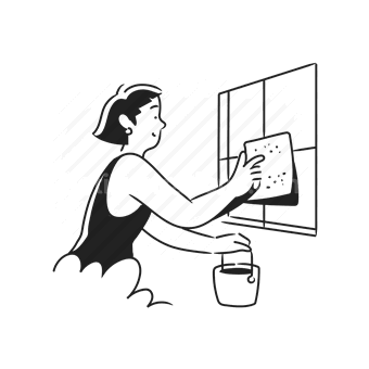 housework, cleaning, chores, retro, vintage