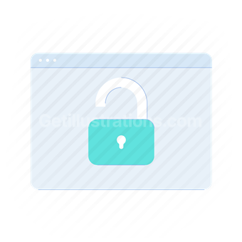 unlock browser, unlock, lock, privacy, security, browser, webpage