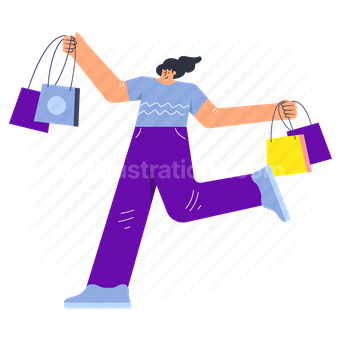 shopping, shopping spree, shop, bag, bags, commerce, people, person