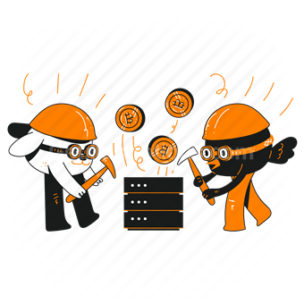 bitcoin, mining, crypto, currency, coins, server