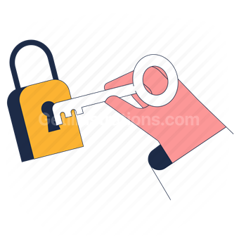 lock, key, protection, password, passkey, padlock, privacy