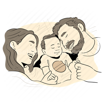 Family, Parenting, Bonding, Vector illustration