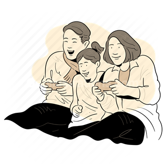 Family, Togetherness, Bonding, Vector illustration