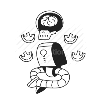 human figure, stylized character, unique design, Vector illustration
