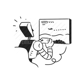 study, education, learning, curiosity, Vector illustration