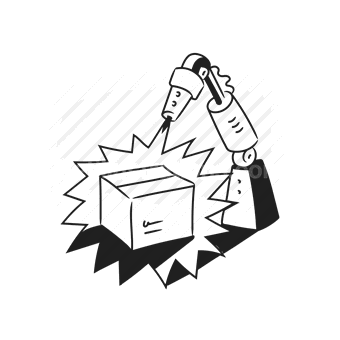 box, surprise, unexpected, hand, product