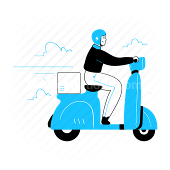 express, vespa, scooter, deliver, logistic, e-commerce, order, shipping