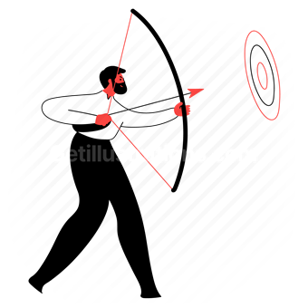 target, arrow, bullseye, goal, objective, planned