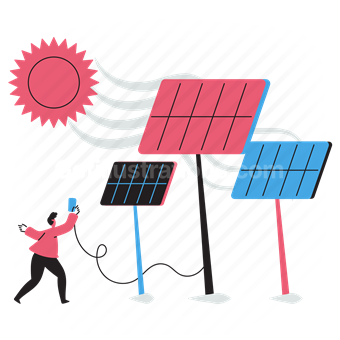 power, energy, solar, sun, connection, cable, green, ecological