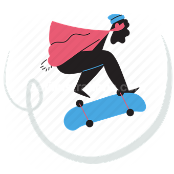 skateboarding, skateboard, game, activity, sport, woman