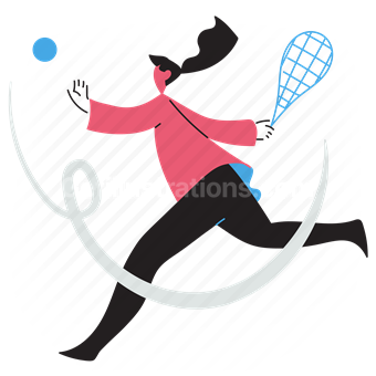 tennis, racket, raquet, ball, activity, hobby, game, woman