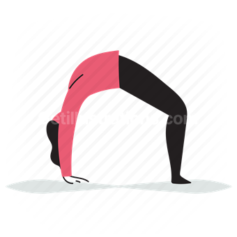 yoga, pose, poses, people, person, backwards, bridge, stretch