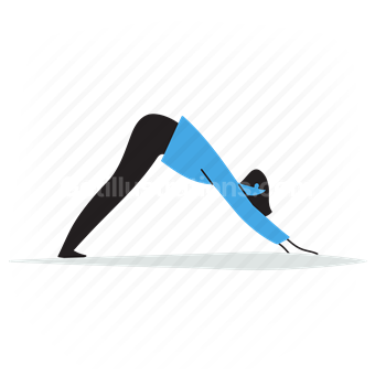 yoga, pose, poses, people, person, downward, dog