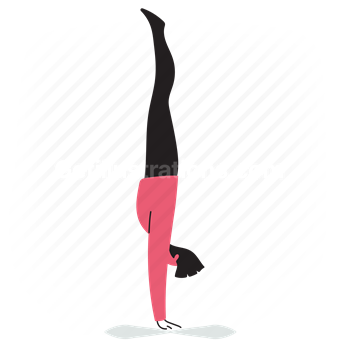 yoga, pose, poses, people, person, handstand, standing