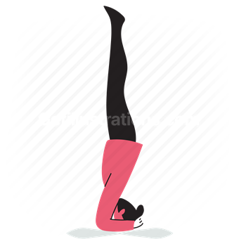 yoga, pose, poses, people, person, headstand