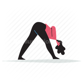 yoga, pose, poses, people, person, triangle, bend, twist, woman