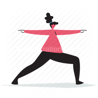 yoga, pose, poses, people, person, woman, lunge, forward, stretch