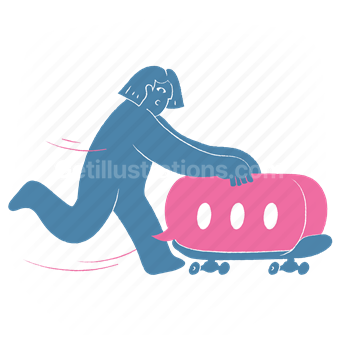 Character design, Transportation, Playful, Vector illustration