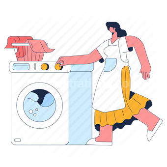 laundry, washing machine, machine, appliance, chores, furnishing
