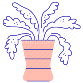 pot, vase, flower, plant, decor, decoration