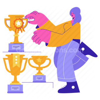 trophy, award, reward, achievement, accomplishment, winner