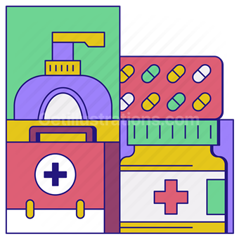 medical, health, medicine, pill, lotion, first aid, bottle, medication