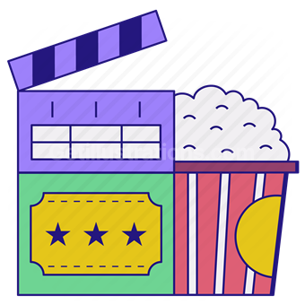 entertainment, movie, cinema, video, popcorn, ticket, star, theater