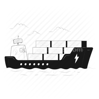 logistics, order, deliver, transport, transportation, sea, boat, ship