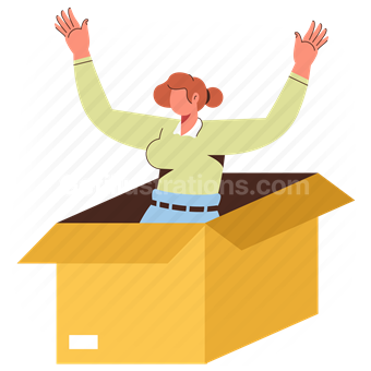 package, box, order, purchase, deliver, logistic, surprise, reward