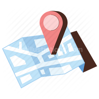 map, travel, destination, route, road, marker, pin