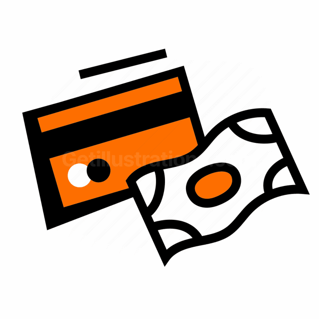 credit card, money, payment, financial, Vector illustration