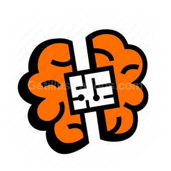 brain, puzzle, problem solving, thinking, Vector illustration