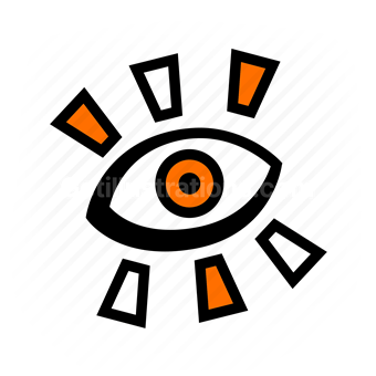 eye, vision, perception, abstract, Vector illustration