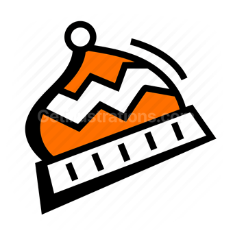 measurement, ruler, zig zag, height, Vector illustration