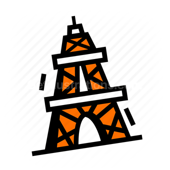oil rig, petroleum, fossil fuel, energy industry, Vector illustration